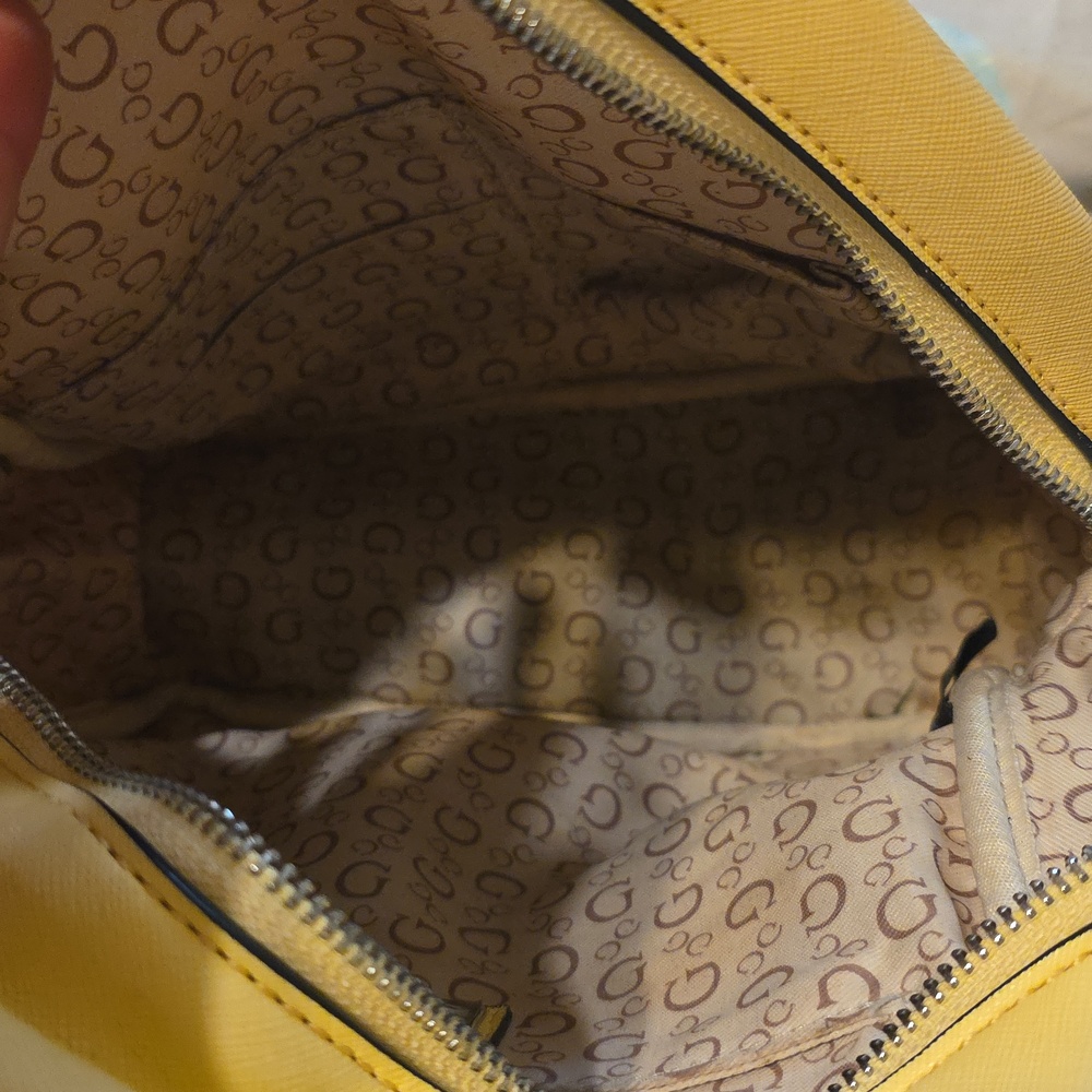 GUESS Yellow Mini Backpack - Picture 3 of 7